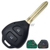 For To 2 Buttton Remote key with 433Mhz