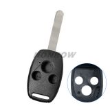 For high quality Honda 3 button remote key blank（with chip groove place) enhanced version
