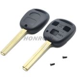 For To 3 button remote key blank with TOY40 blade (long blade-46mm)