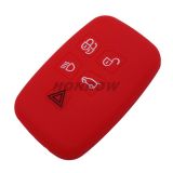 For Landrover 5 button Silicone case (Red color) MOQ:50pcs