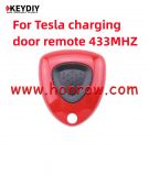 KEYDIY Tesla charging door remote 433MHZ used for all the Tesla car model,don't need to programm,use it directly.