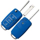 For V 3 button  waterproof  remote key blank with blue color