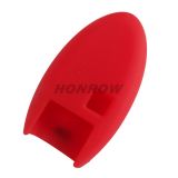 For Nissan 3 button Silicone case Red color(MOQ:50pcs)