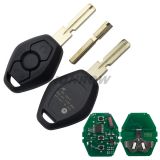 For BMW 5 Series CAS2 systerm 3 button remote key with 315-LPmhz PCF7942chips