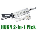 Original Lishi HU64 for Benz 2 In 1  lock pick and decoder combination tool with best quality