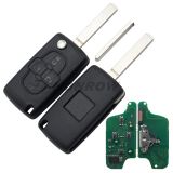 For Cit FSK 4 button flip remote key with VA2 307 blade 433Mhz PCF7941 Chip 