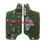 Original For Peugeot ASK 2 button flip remote control with 433Mhz PCF7941 Chip for 307&407 Blade ASK Model