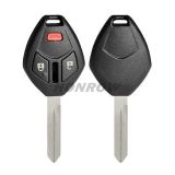For high quality Mitsubishi 2+1 button remote key blank with left blade enhanced version
