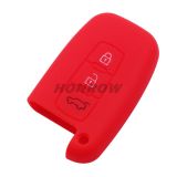 For Hyundai 3 button silicon case red MQQ: 50PCS
