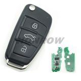 For Au A3 TT 3 button remote key with ID48 chip 434mhz  8P0837220D