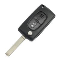 For Peu 307 blade 2 buttons flip remote key shell ( VA2 Blade -  2Button - With battery place )
