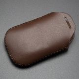 For Honda 3button key cowhide leather case for CRIDER,  for ACCORD,  for JADE,  2014FIT, VEZE with key ring