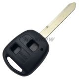 For To 2 button remote key blank with TOY47 blade