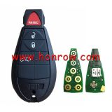 For Chrysler Aftermarket  3+1Button Keyless Go remote key 433mhz  PCF7945 chip IYZ-C01C FCCID:56046736AA