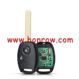 For Honda 2 button remote key with 433Mhz  ID46 chip FCCID:N5F-S0084A