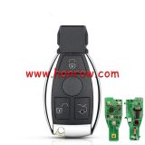 For keyless go Benz NEC 3 button smart key with one button start remote key with 433.92/315Mhz