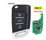 KEYDIY Remote key 3 button ZB15- 3 button smart key for KD900 URG200 KDX2 KD MAX