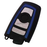 For BMW 7 series 4 button  remote key blank with Key Blade blue color