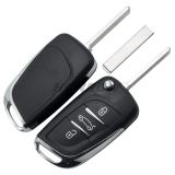 For Cit 3 button modified flip remote key blank with VA2 307 Blade- 3Button -Trunk- With battery place (No Logo)