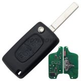For Citroen ASK 2 button flip remote key with VA2 307 blade 433Mhz PCF7941 Chip (Before 2011 year)