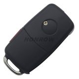 For VW Style flip remote --Hyundai 2+1 button remote key with 433mhz for TUCSON car (without chip,put your existing key chip into the new romote)
