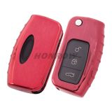 For Ford TPU protective key case red color MQQ:5PCS