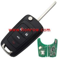 For Chevrolet 3+1 button remote key with 315mhz ID46  PCF7937E(Pcf7941E)   Chip