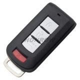 For  Mit 3+1 button remote key blank with emergency key blade
