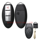 For Nissan 2+1 button remote key blank with emergency blade
