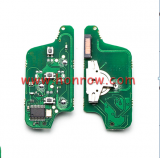 For Peu FSK 3 button flip remote control with 433Mhz 7941 Chip for Trunk and Light Button and 307&407 Blade 