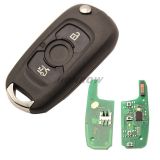 For Opel 3 button Flip remote key with PCF7961E 433Mhz HITAG 2 46CHIP For：Opel /Vauxhall Astra K 2015-2017 