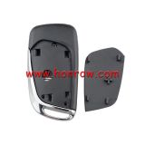 For Peugeot 2 button modified flip remote key blank with HU83 407 Blade