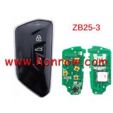KEYDIY Remote key 4 button ZB25-3 PCB smart key for KD900 URG200 KDX2 KD MAX