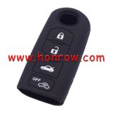 For Mazda 4 button Silicone case Black color(MOQ:5pcs)