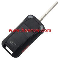 For Por Cayenne 2+1 button flip remote  key with red panic with ID46 Chip and 433Mhz