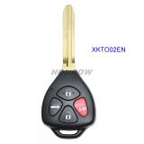 XHORSE VVDI for TOYOTA TYPE UNIVERSAL REMOTE KEY 4 BUTTONS – WIRED  PN: XKTO02EN