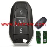 For Original New 2020 Peugeot 5008 508 3 button  Keyless Go Smart remote Key with 4A HITAG AES NCF29A1 128bit  434MHz