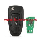For New Ford Focus Mondeo 2 button flip remote key 433Mhz  After 2012 year KR55WK49986 Part No: 5WK50165  /5WK50166 /5WK50168  /5WK50169 Model: AB39-15K601-DA