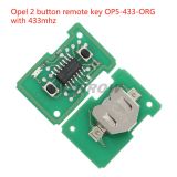 For Opel 2 button remote key With 433Mhz