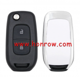 For Renault 2 button remote key  blank with HU136te Blade