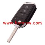 For V 3 button remote key shell with HU149 Blade
