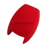 For Benz 3 button Silicone case (red color) (MOQ:50pcs)