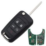 For Chevrolet keyless 4+1 button remote key with 315mhz PCF7952 Chip