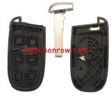 Chrysler 4+1 button remote key shell with blade SUV