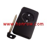 For To 2 button remote key blank , the blade with two side groove (black)