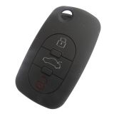 For Audi 3 button silicon case black (MOQ :5PCS )