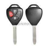 For high quality Toy 2+1 button remote key blank with toy43 blade enhanced version