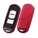 For Mazda TPU protective key case with Red Color. MOQ: 5pcs