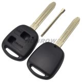 For To 2 button remote key blank with TOY43 blade