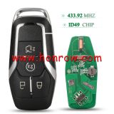 For Ford 4 button Keyless-Go Remote Key with FSK 433.92MHz NCF2951F / HITAG PRO / 49 CHIP / FCC ID: M3N-A2C31243600 / HU101